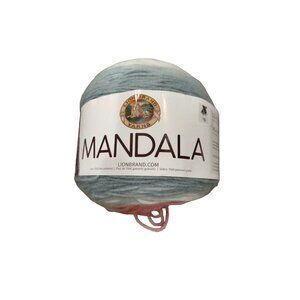 Mandala Unicorn Yarn Gray silver white pale pink hot pink  Gorgeous New Barbieco